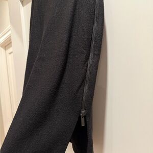 Banana Republic Black Wool Pencil Skirt Side Zip